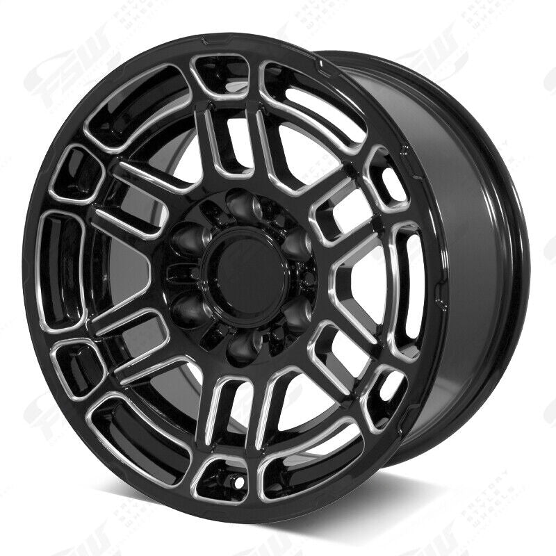 17x8.5 +0 Flow Black Wheels For Toyota 4Runner 17" 6x139