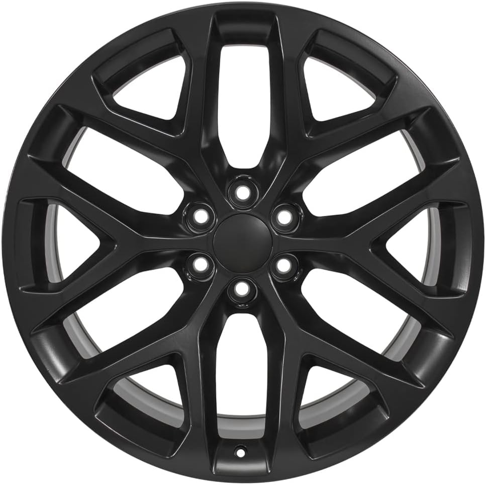 OE Wheels LLC 24 inch Rim Fits Chevy Silverado Snowflake Wheel CV98B 2 ...