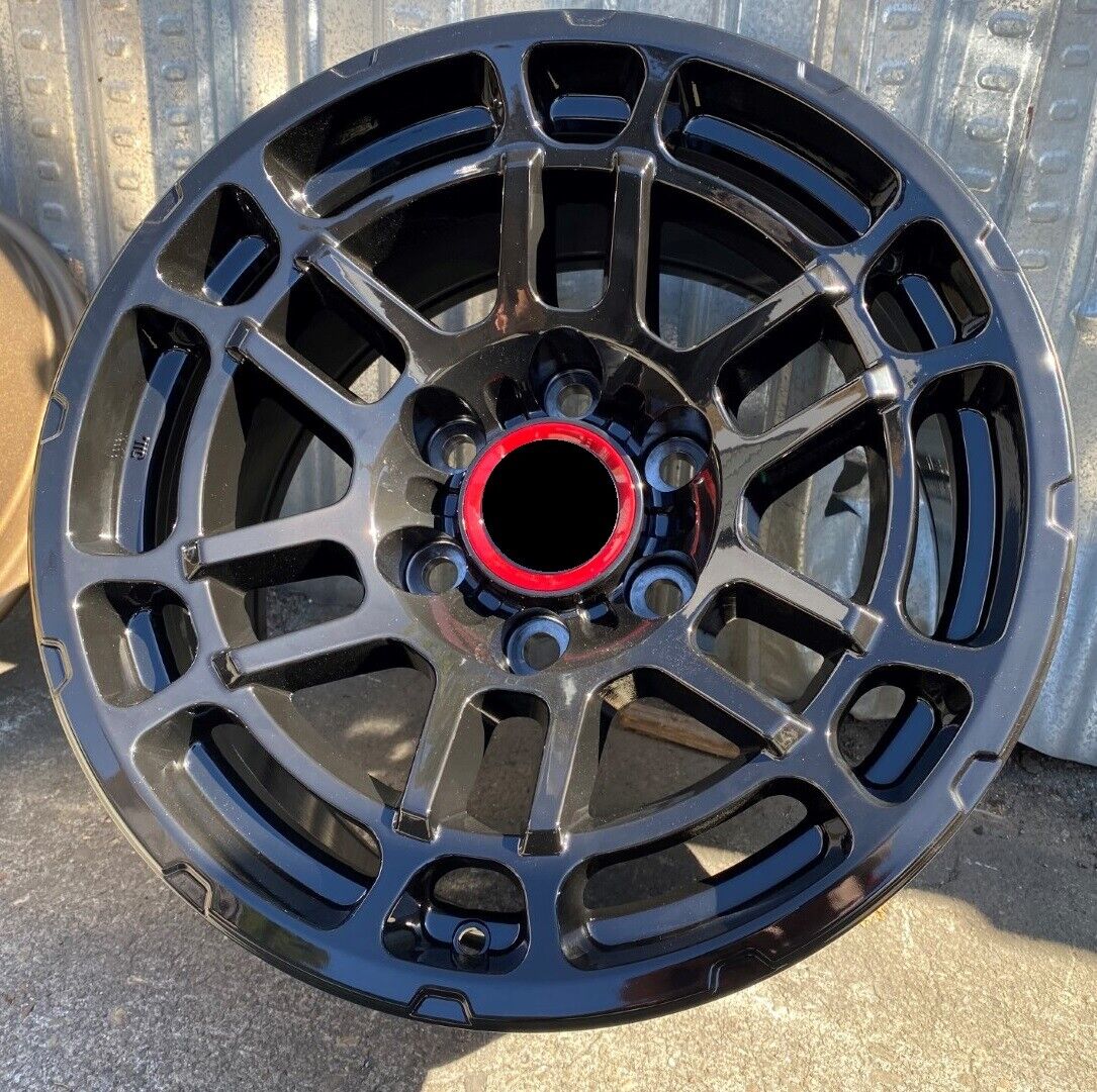 17x9 +0 Gloss Black Wheels For LIFTED Toyota 4Runner Tacoma 17