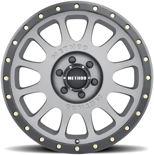 Method Race Wheels MR305 NV Titanium-Matte Black Lip Wheel with Alumin ...