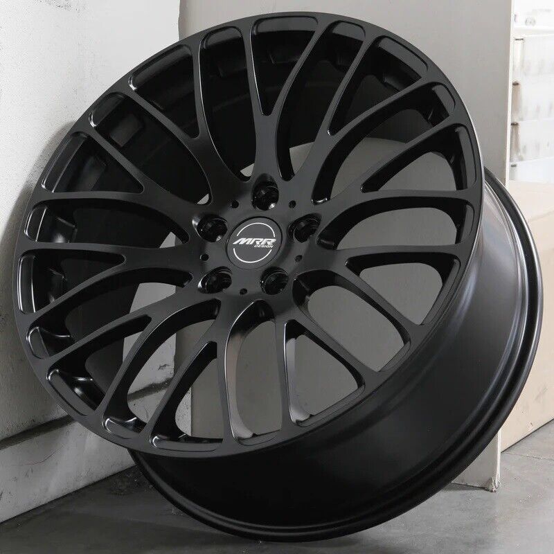 20x10.5 MRR HR6 Wheels 5x112 +40 Aggressive Fit Matte Black Concave Ri ...
