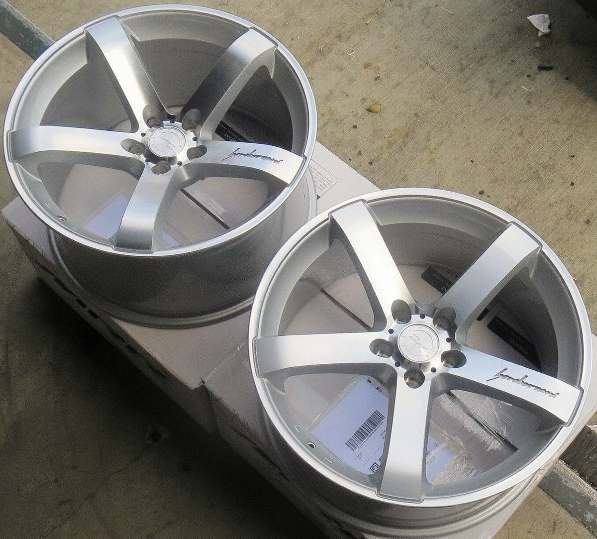 MRR VP5 Silver Machined Wheels For Chevy Corvette C5 18x8.5 / 19x9.5 R ...