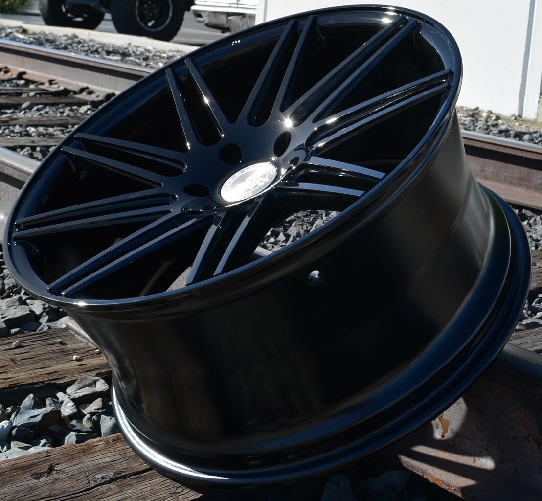 22x10.5 Road Force RF11 Wheels For Porsche Cayenne Gloss Black Rims 22 ...