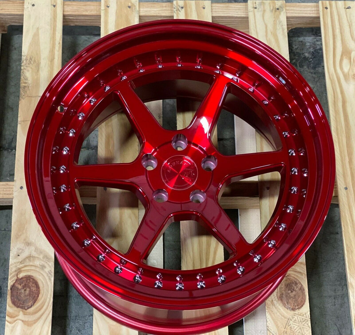 Aodhan DS09 19x11 +22 5x114.3 Candy Red 19 Inch Wheels Set 4
