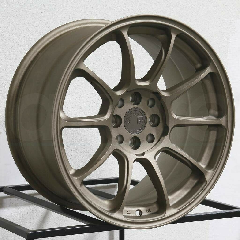 AODHAN AH06 17x9 +25 4x100 4x114.3 Bronze 17 Inch Rims Set 4 ...