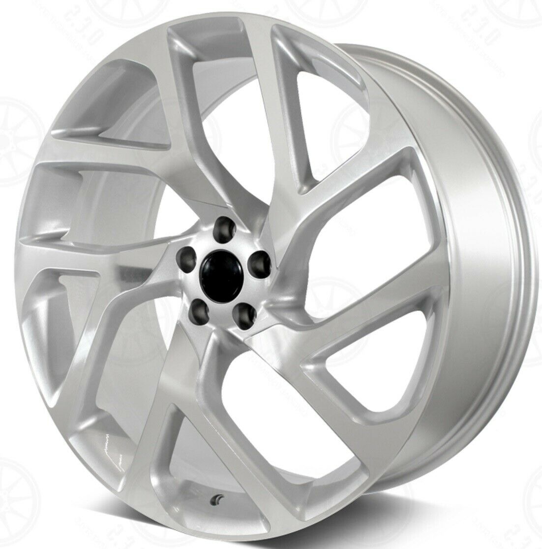 22x9.5 Wheels Fits Range Rover Evoque Velar 5x108 Silver 22 Inch Rims ...