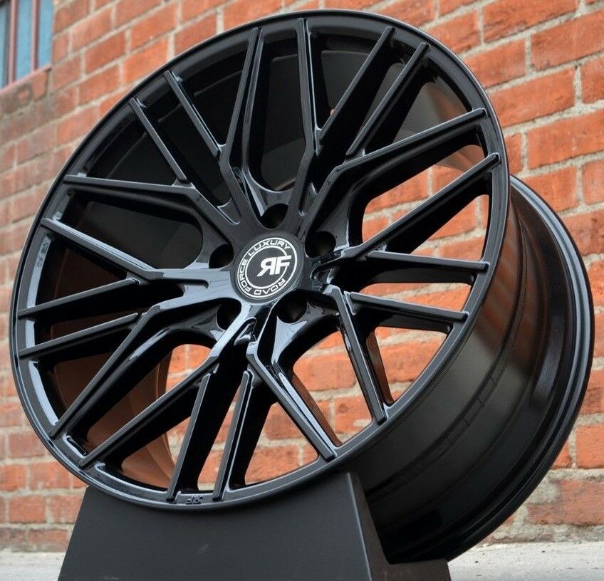 22x10.5 RF13 Wheels Fit Mercedes G500 G550 G55 G63 Wagon Gloss Black 2 ...