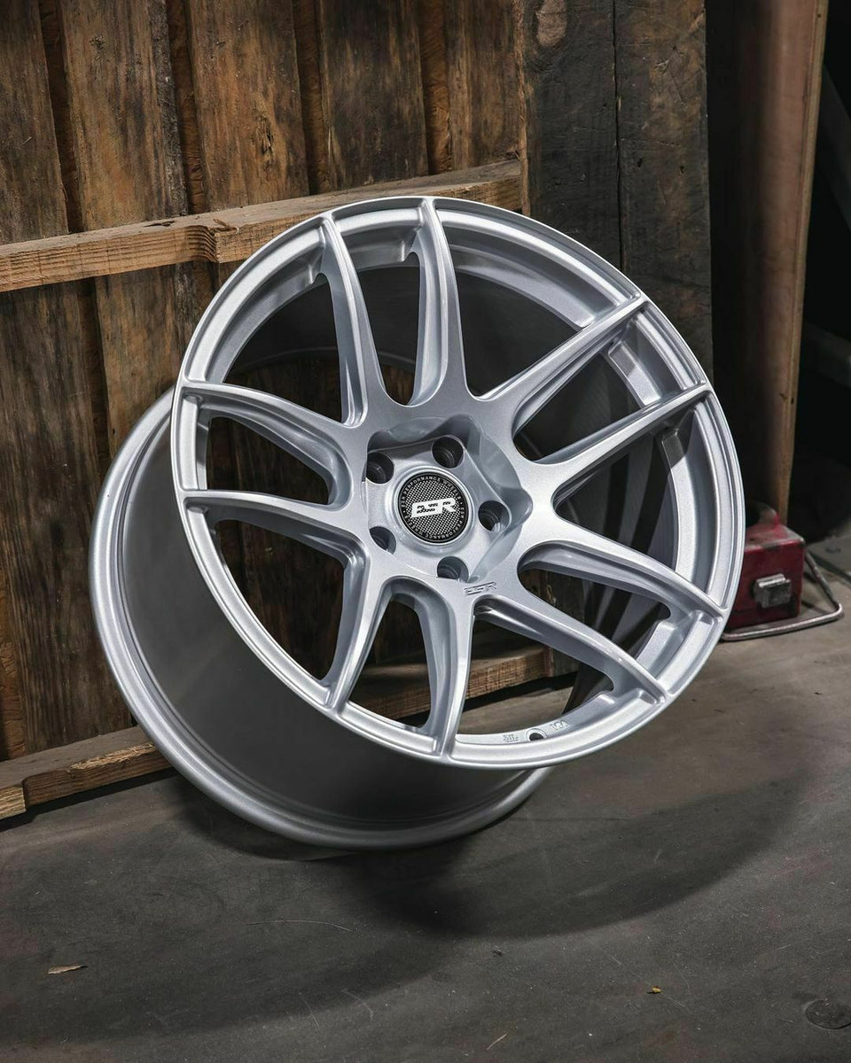 19 Inch ESR CS8 Hyper Silver Concave Wheels 19x10.5 +22 5x120 Rims Set ...