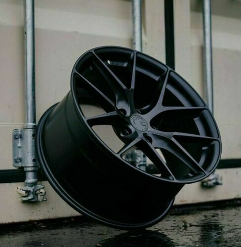 Inch Aodhan AFF7 Matte Black Wheels x8.5 + 5x Rims Set 4